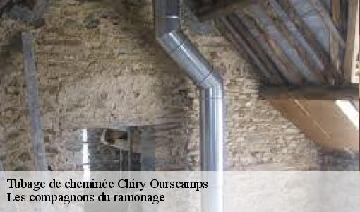 Tubage de cheminée  chiry-ourscamps-60138 Les compagnons du ramonage